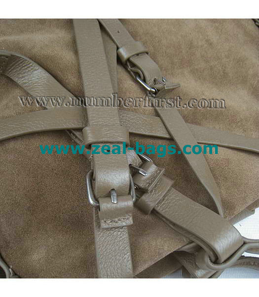 AAA Replica Alexander Wang khaki Calfskin Leather Shoulder Tote Bag